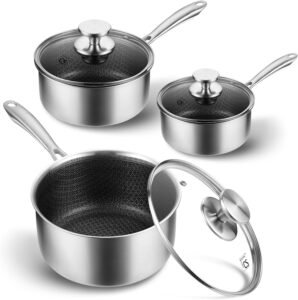 KOCH SYSTEME CS 3-Piece Hybrid Nonstick Pot Set